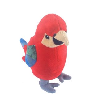 Obrázek z Papoušek červený plyš 17cm  